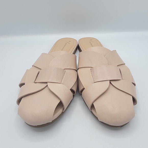 Anthropologie Cream Woven Mules - Picture 3 of 8